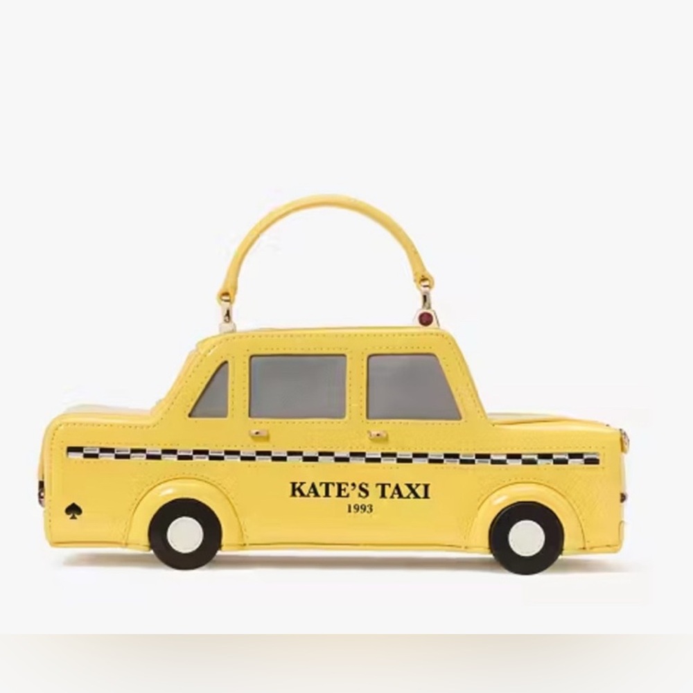 Last one!♠️Kate Spade New York NYC 3D Big Apple Kate’s Taxi Crossbody Bag - Picture 7 of 12